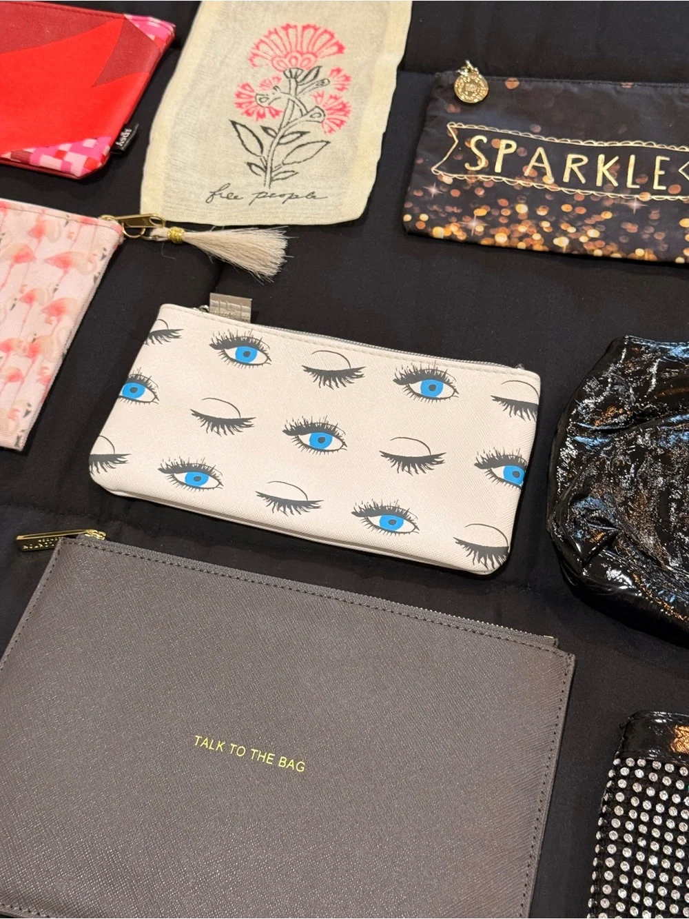 Cosmetic Bag & Clutch Lot – Spartina 449, Katie Loxton, Free People + More